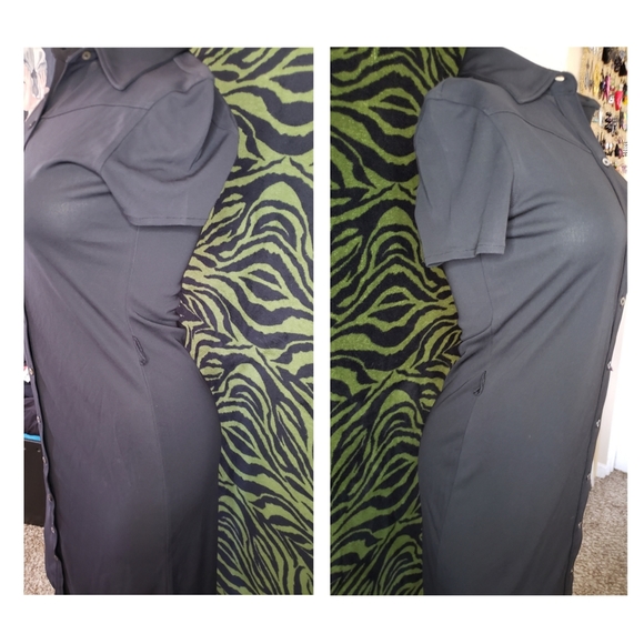 Button up collared midi dress - Picture 4 of 6